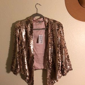Blush sequin jacket